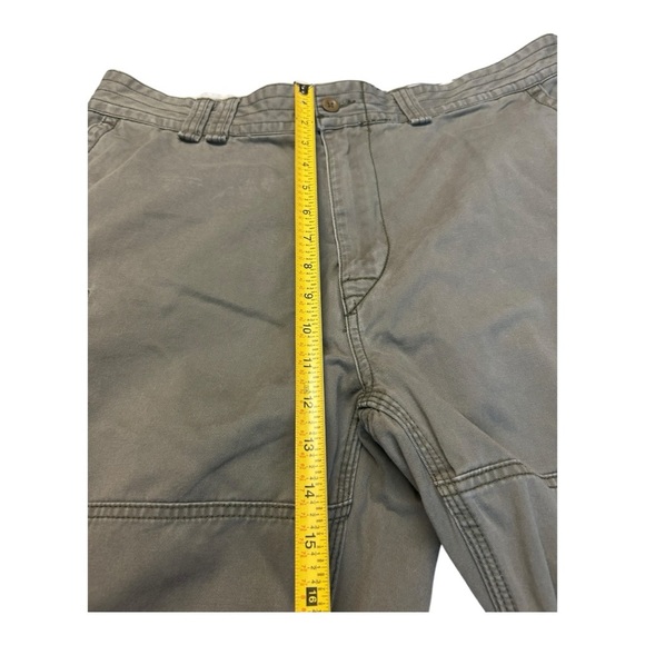 Polo Ralph Lauren Shorts Mens 38 Green 100% Cotton Flat Front Cargo Heavyweight - Picture 2 of 12